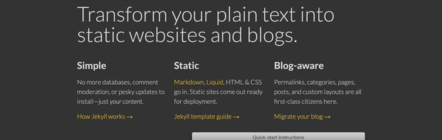 Jekyll Homepage